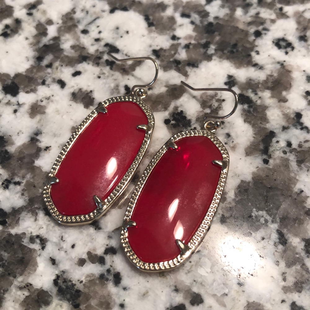 Red/Gold Elle Kendra Scott earrings